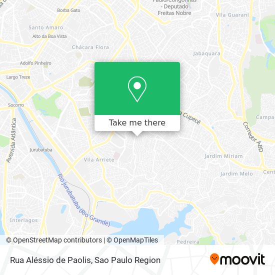 Mapa Rua Aléssio de Paolis