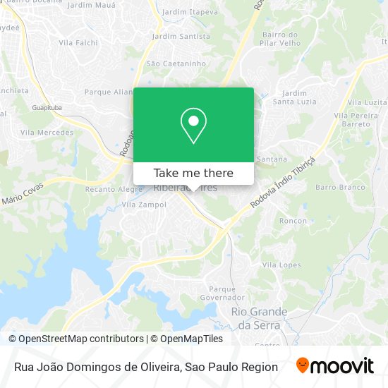 Rua João Domingos de Oliveira map