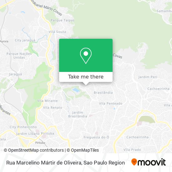 Rua Marcelino Mártir de Oliveira map
