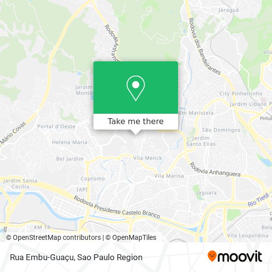 Rua Embu-Guaçu map