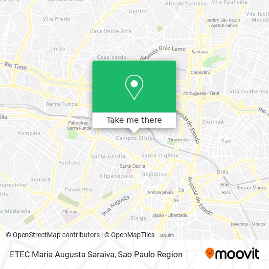 ETEC Maria Augusta Saraiva map