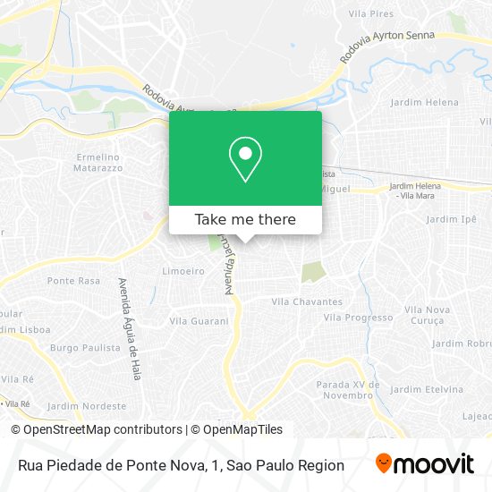 Rua Piedade de Ponte Nova, 1 map