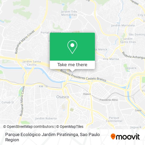 Parque Ecológico Jardim Piratininga map