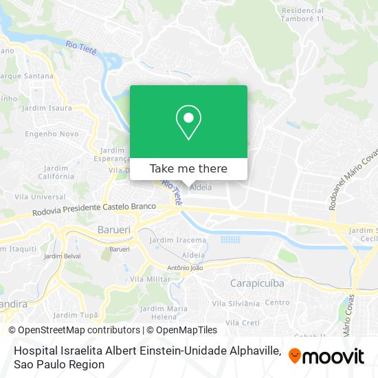 Hospital Israelita Albert Einstein-Unidade Alphaville map
