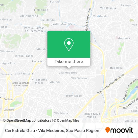 Cei Estrela Guia - Vila Medeiros map