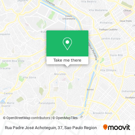 Rua Padre José Achoteguin, 37 map