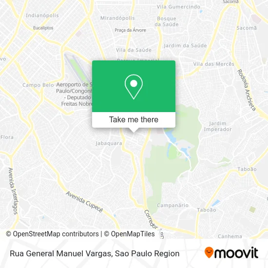 Rua General Manuel Vargas map
