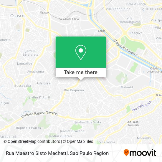 Rua Maestro Sisto Mechetti map