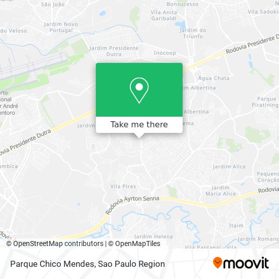 Parque Chico Mendes map