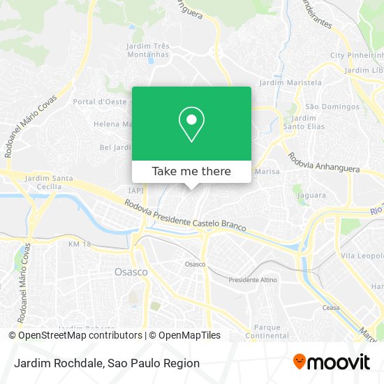 Mapa Jardim Rochdale