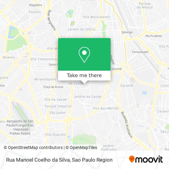 Mapa Rua Manoel Coelho da Silva