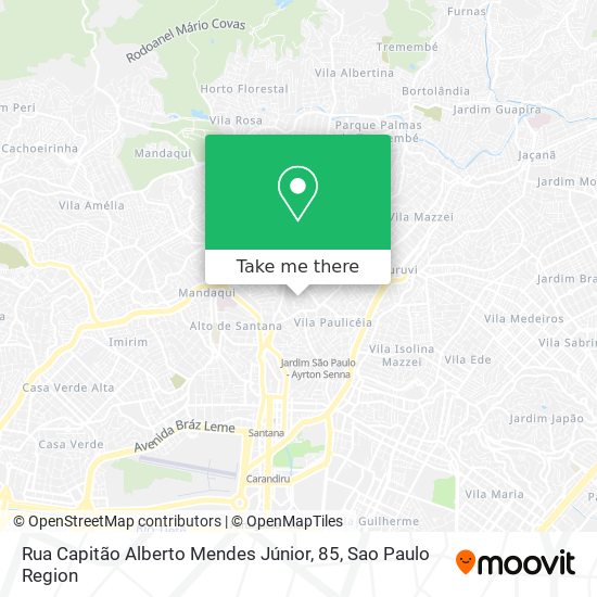 Rua Capitão Alberto Mendes Júnior, 85 map