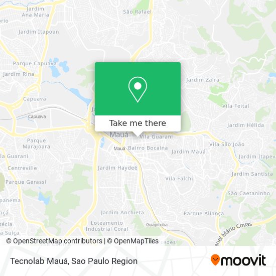 Tecnolab Mauá map