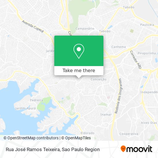 Mapa Rua José Ramos Teixeira