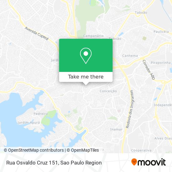 Rua Osvaldo Cruz 151 map