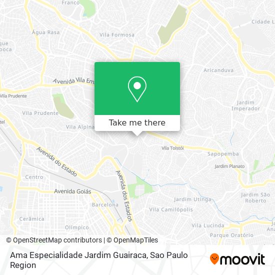 Ama Especialidade Jardim Guairaca map