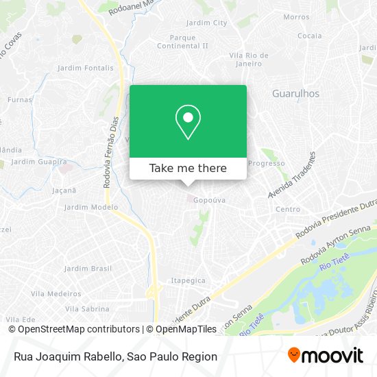 Rua Joaquim Rabello map