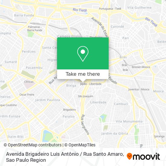 Avenida Brigadeiro Luís Antônio / Rua Santo Amaro map