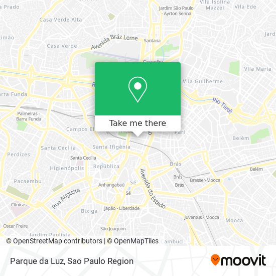 Parque da Luz map