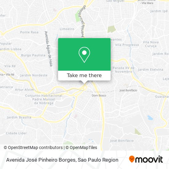 Mapa Avenida José Pinheiro Borges