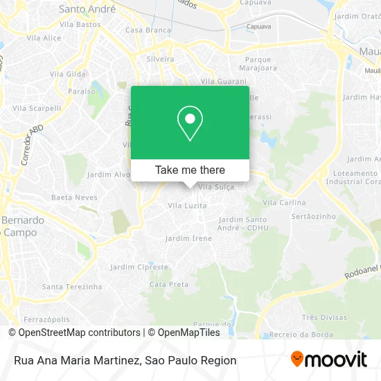 Rua Ana Maria Martinez map