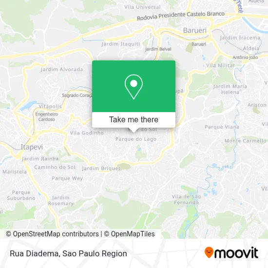 Rua Diadema map