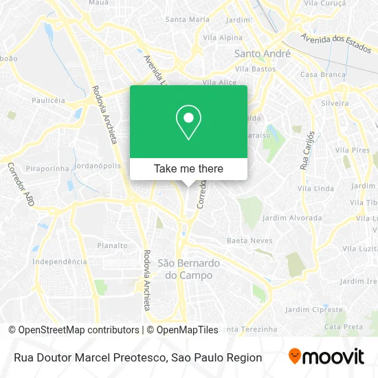 Rua Doutor Marcel Preotesco map