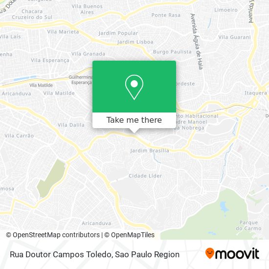 Mapa Rua Doutor Campos Toledo