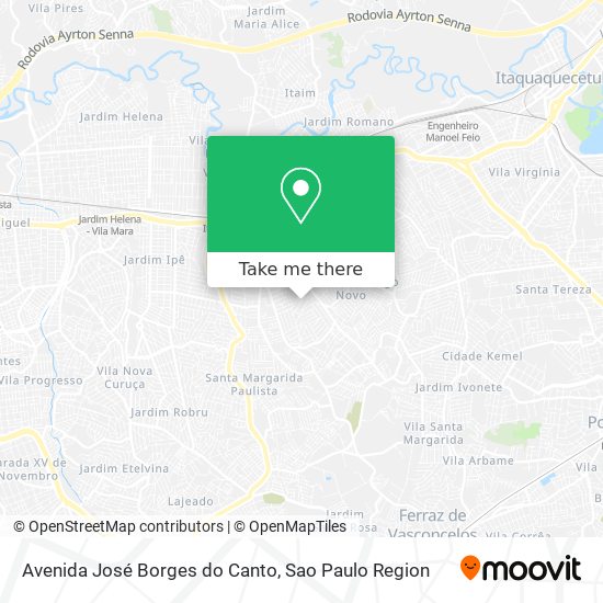 Mapa Avenida José Borges do Canto