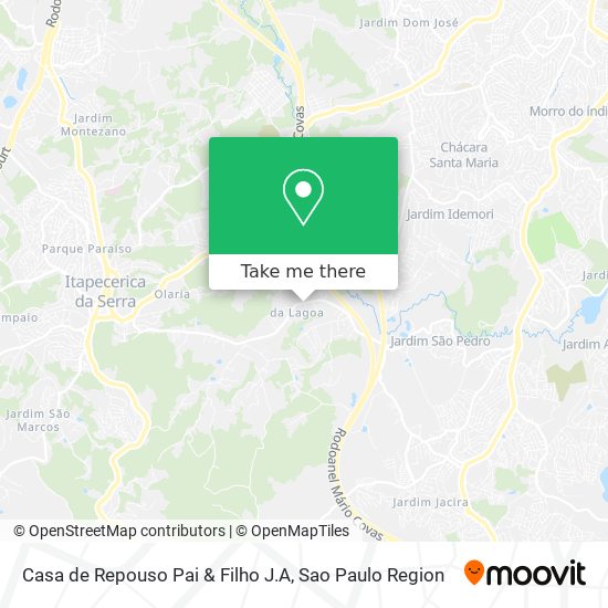 Mapa Casa de Repouso Pai & Filho J.A