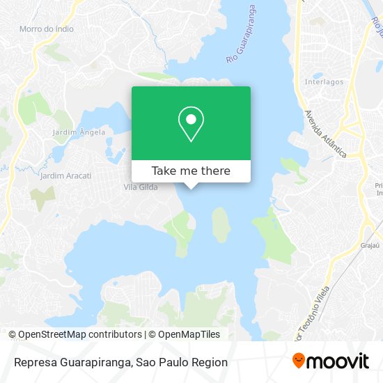 Mapa Represa Guarapiranga