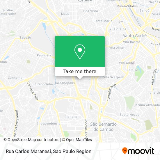 Mapa Rua Carlos Maranesi