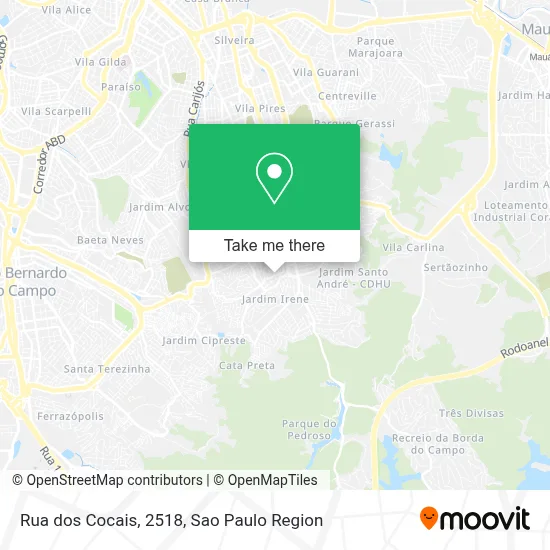 Rua dos Cocais, 2518 map