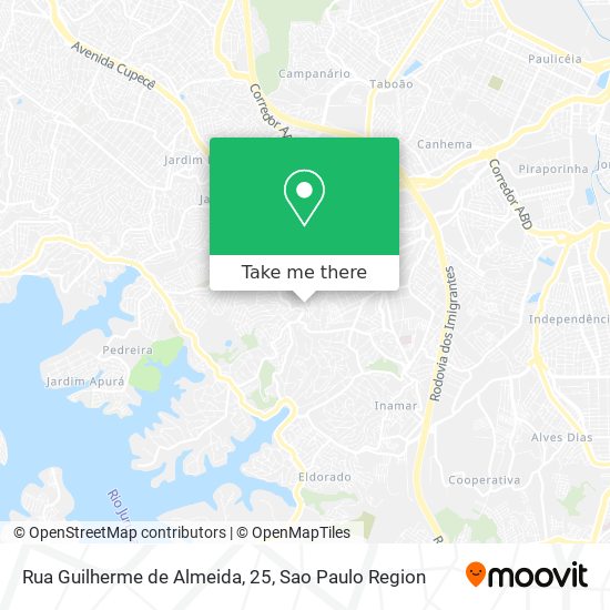 Mapa Rua Guilherme de Almeida, 25