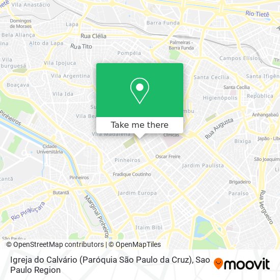 Igreja do Calvário (Paróquia São Paulo da Cruz) map