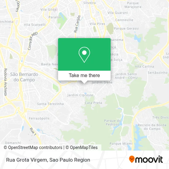 Rua Grota Virgem map