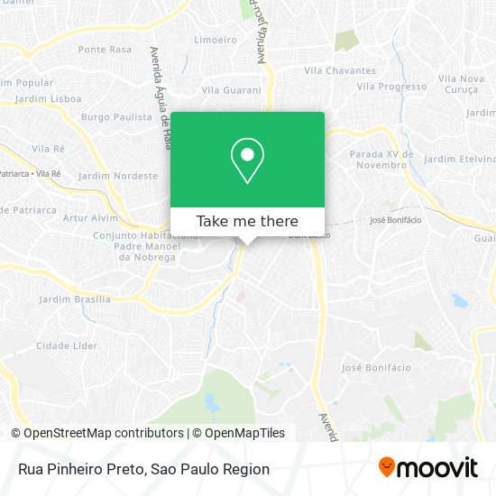 Mapa Rua Pinheiro Preto