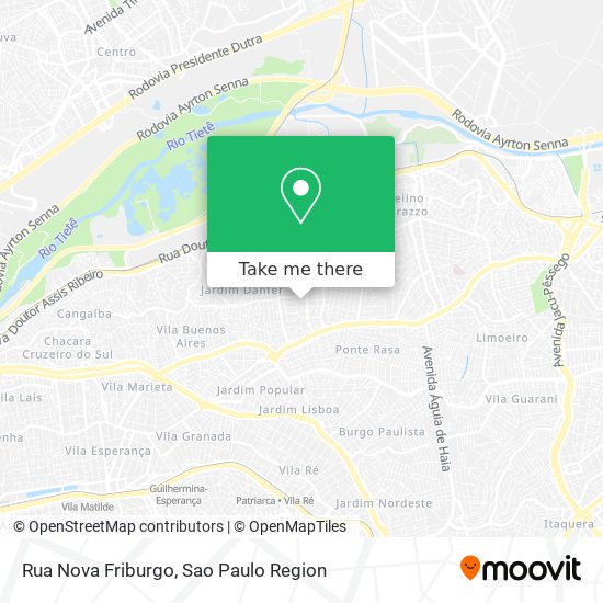 Mapa Rua Nova Friburgo