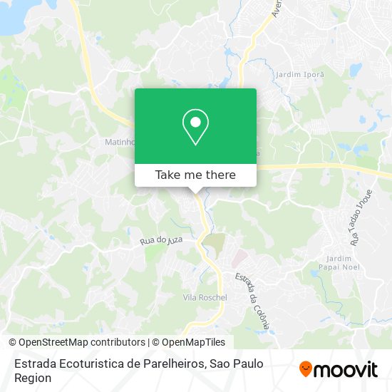 Estrada Ecoturistica de Parelheiros map