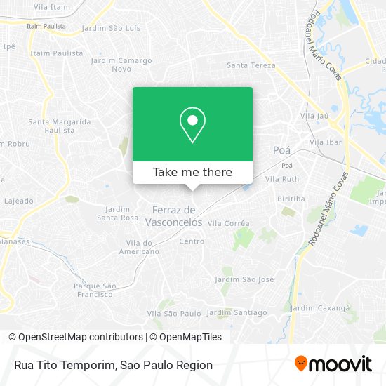 Mapa Rua Tito Temporim