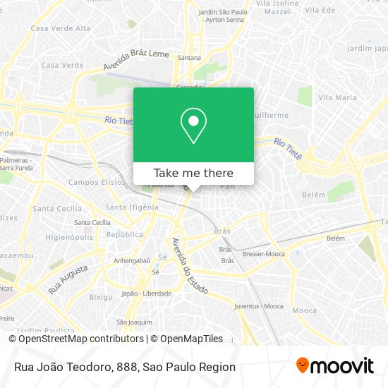 Rua João Teodoro, 888 map