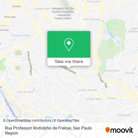 Mapa Rua Professor Rodolpho de Freitas