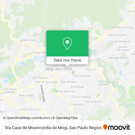 Sta Casa de Misericórdia de Mogi map