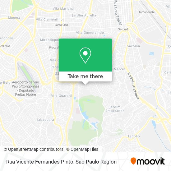 Mapa Rua Vicente Fernandes Pinto
