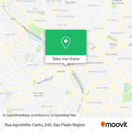 Rua Agostinho Cantu, 240 map
