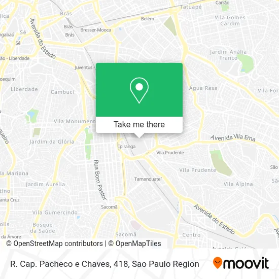 R. Cap. Pacheco e Chaves, 418 map