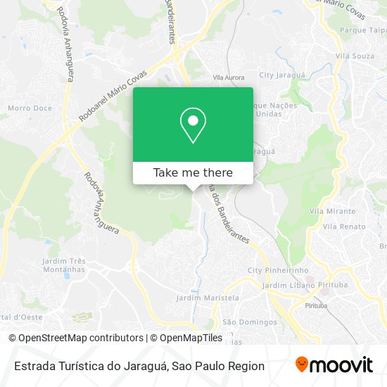 Estrada Turística do Jaraguá map