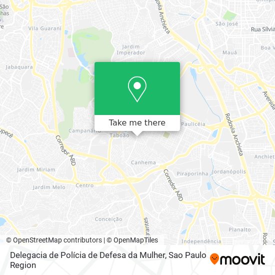 Delegacia de Polícia de Defesa da Mulher map