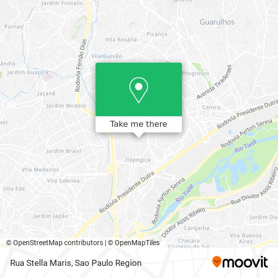 Rua Stella Maris map