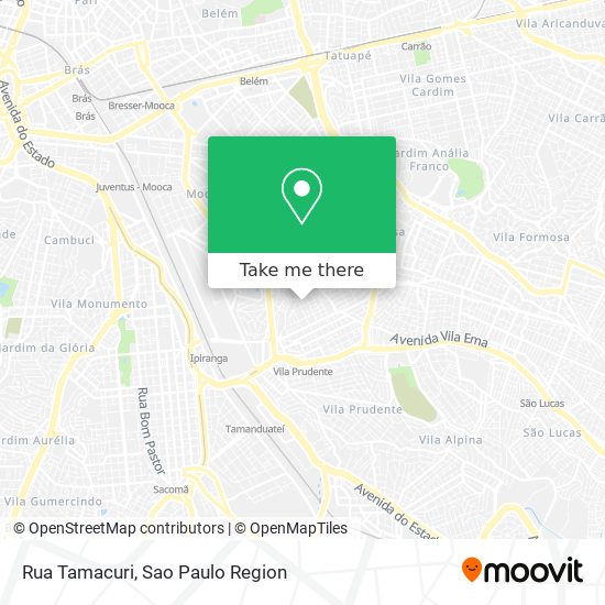 Mapa Rua Tamacuri